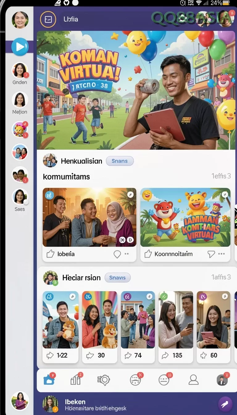 Cuplikan layar JOKER77 — menu navigasi